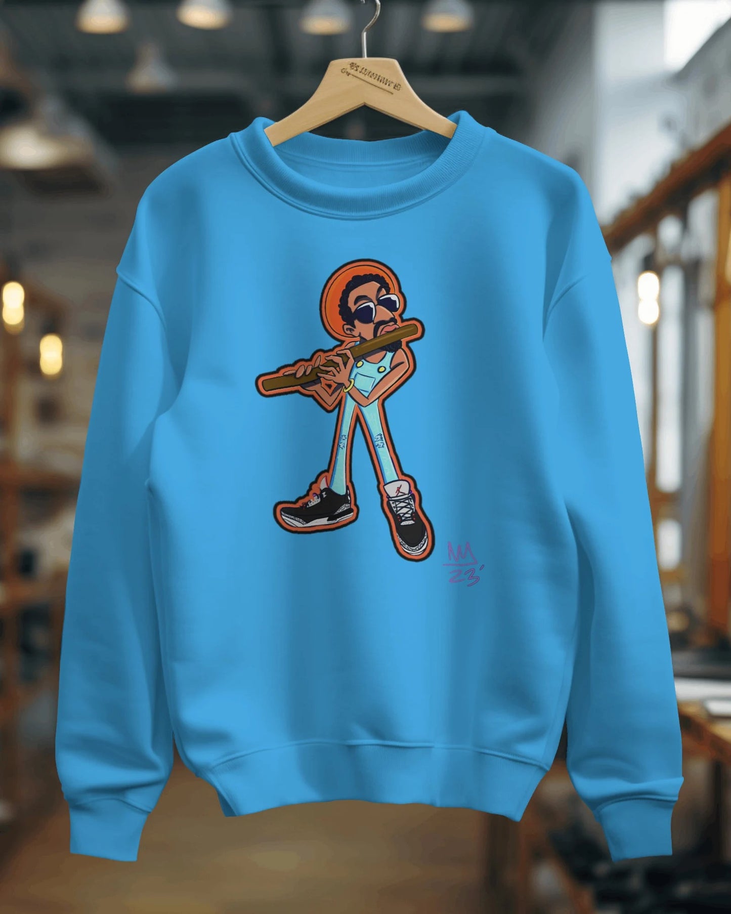 Andre and the Flute Sweatshirt