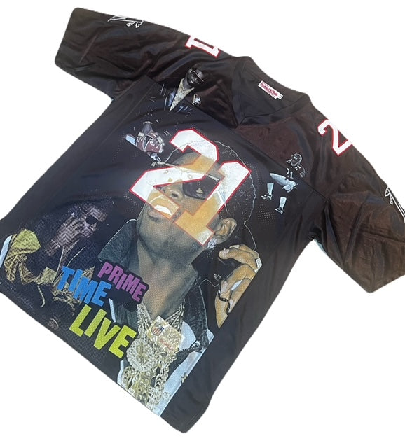 Deion Sanders "Prime Time Live" Hologram Jersey
