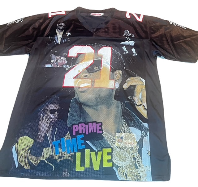 Deion Sanders "Prime Time Live" Hologram Jersey